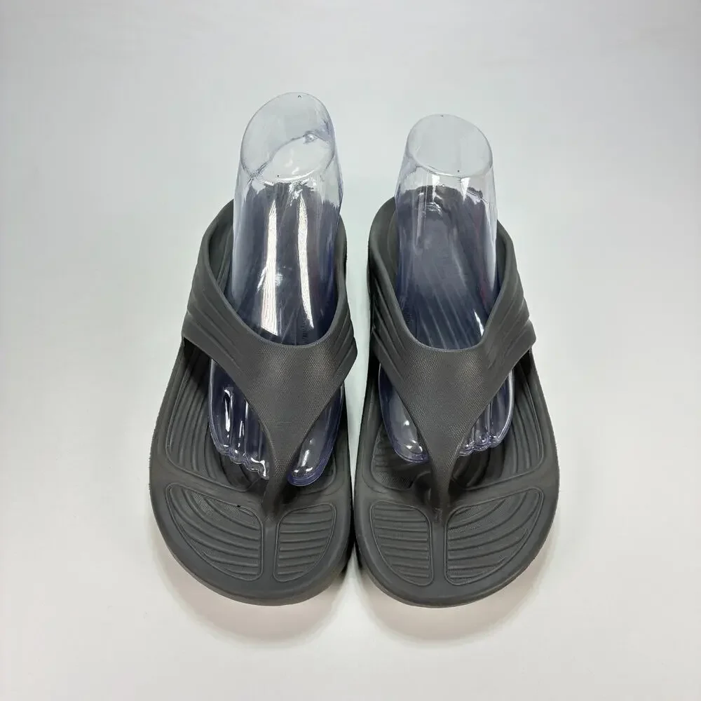 Bata Floatz Black Flip Flops Comfort Thong Lightweight Sandals Men's Size 9